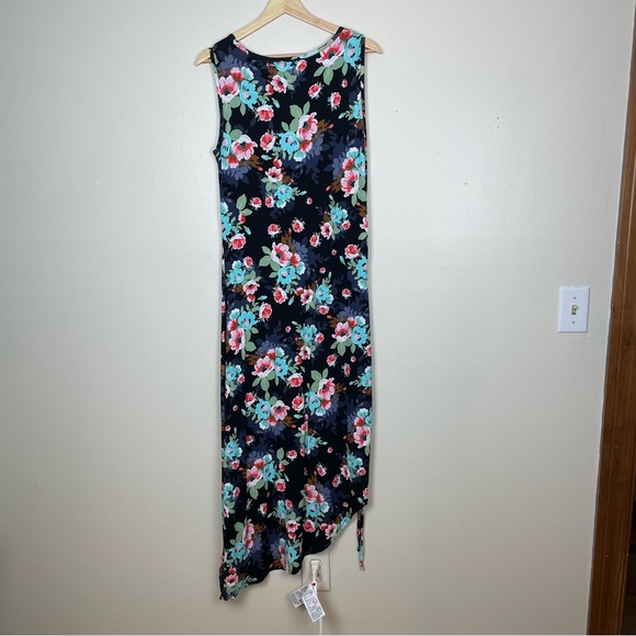 Flutter & Kick Maternity Floral Tank Maxi Dress Size Small - Picture 6 of 8